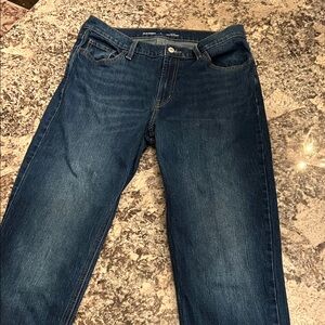 Old Navy Women's WOW Boyfriend Dark Blue Straight Leg Jeans